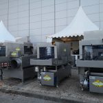 3 modèles de laveuse de caisses, construction en acier inoxydable