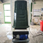 Lavage de botiches de vendange dans une laveuse CHAYOUX