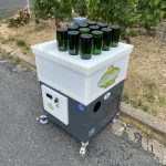 Bac de congélation des cols, 12 trous avec bouteilles champenoise