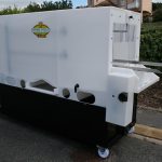 Machine de lavage de caisses plastiques en polyéthylène
